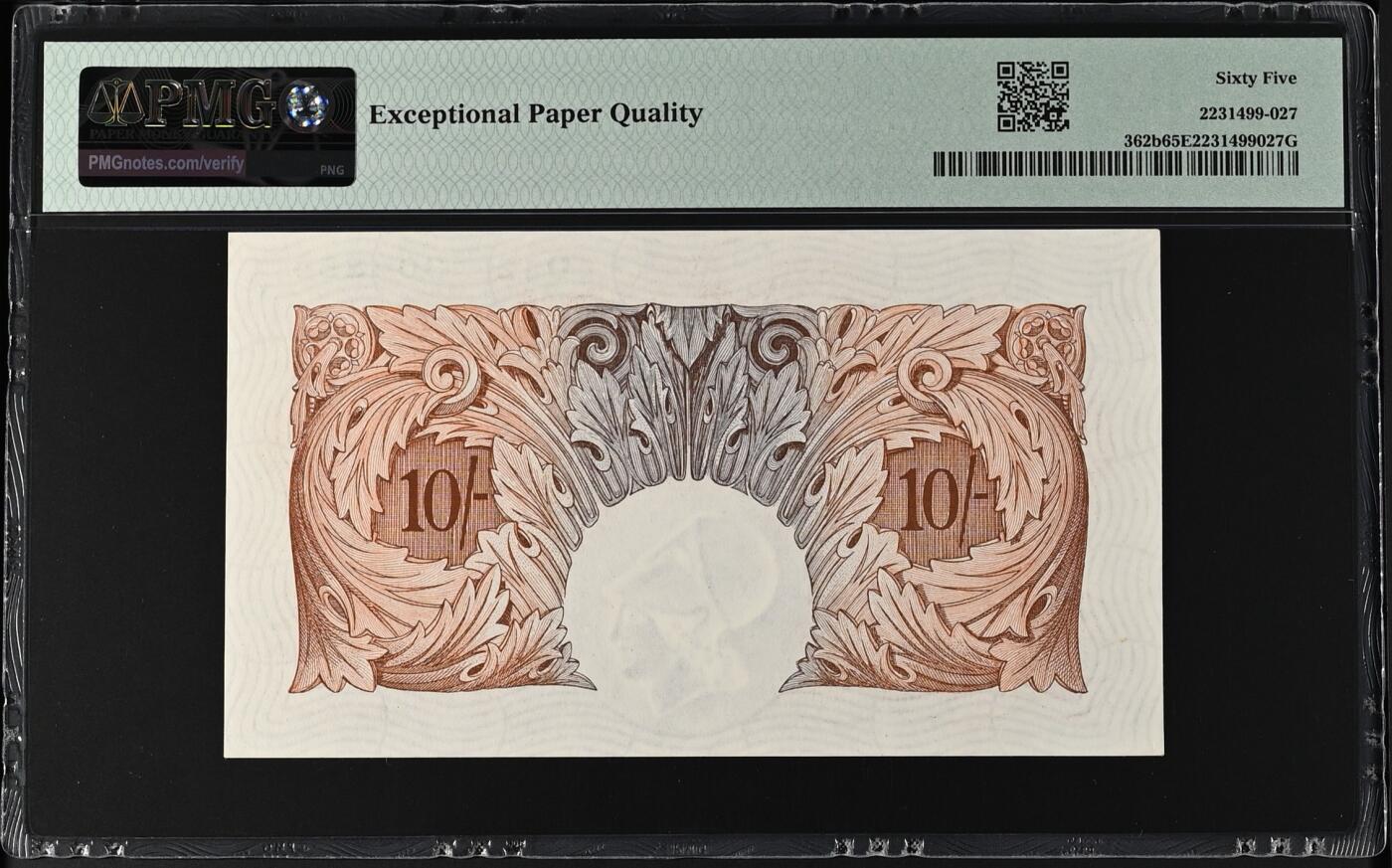 【Blue Auction】✨世界纸币精拍第544期【精】 英国 A序列 1930-34年10先令 PMG65EPQ 
