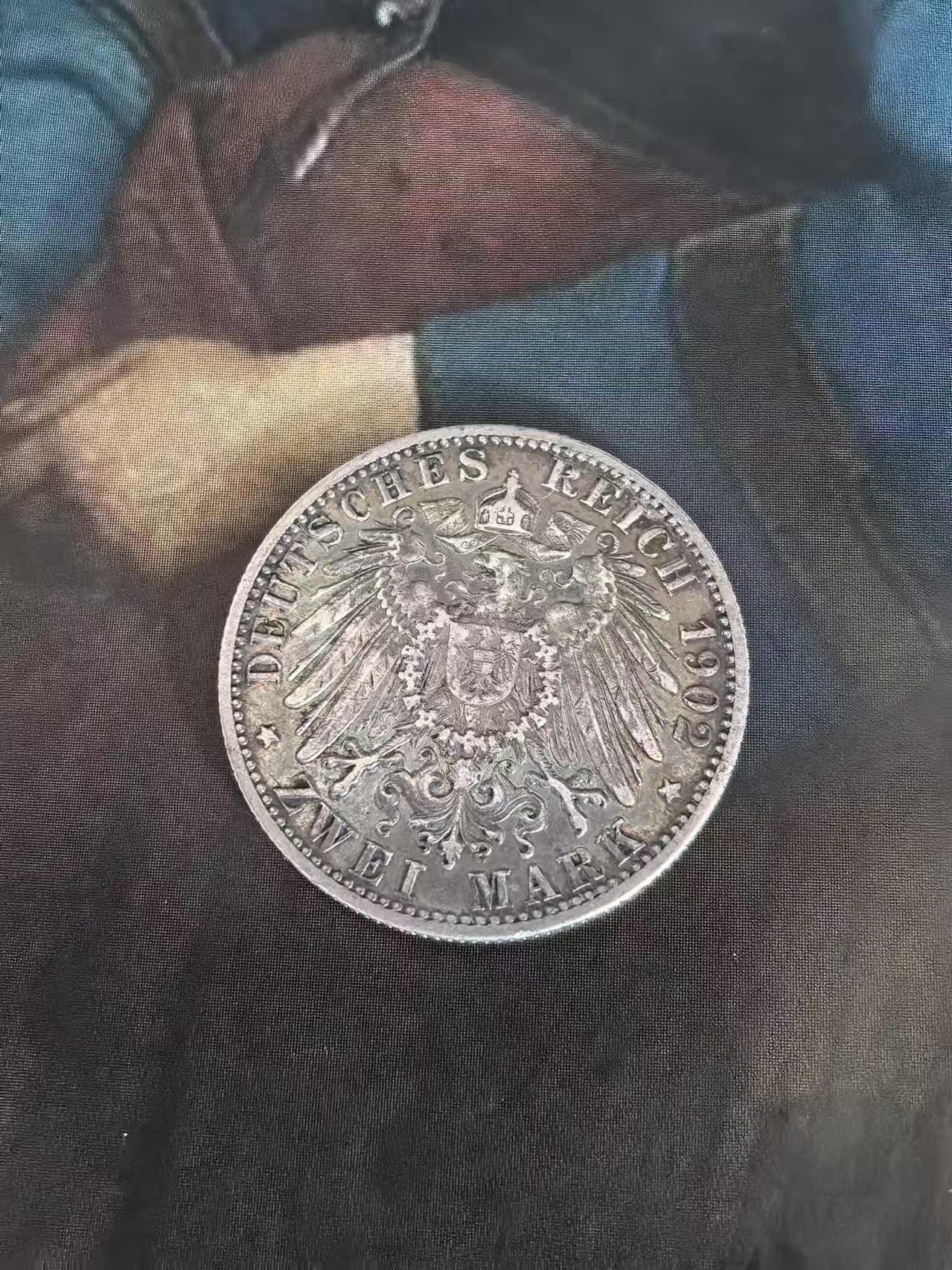 外国币章第二十五期 1902年德国符滕堡2马克