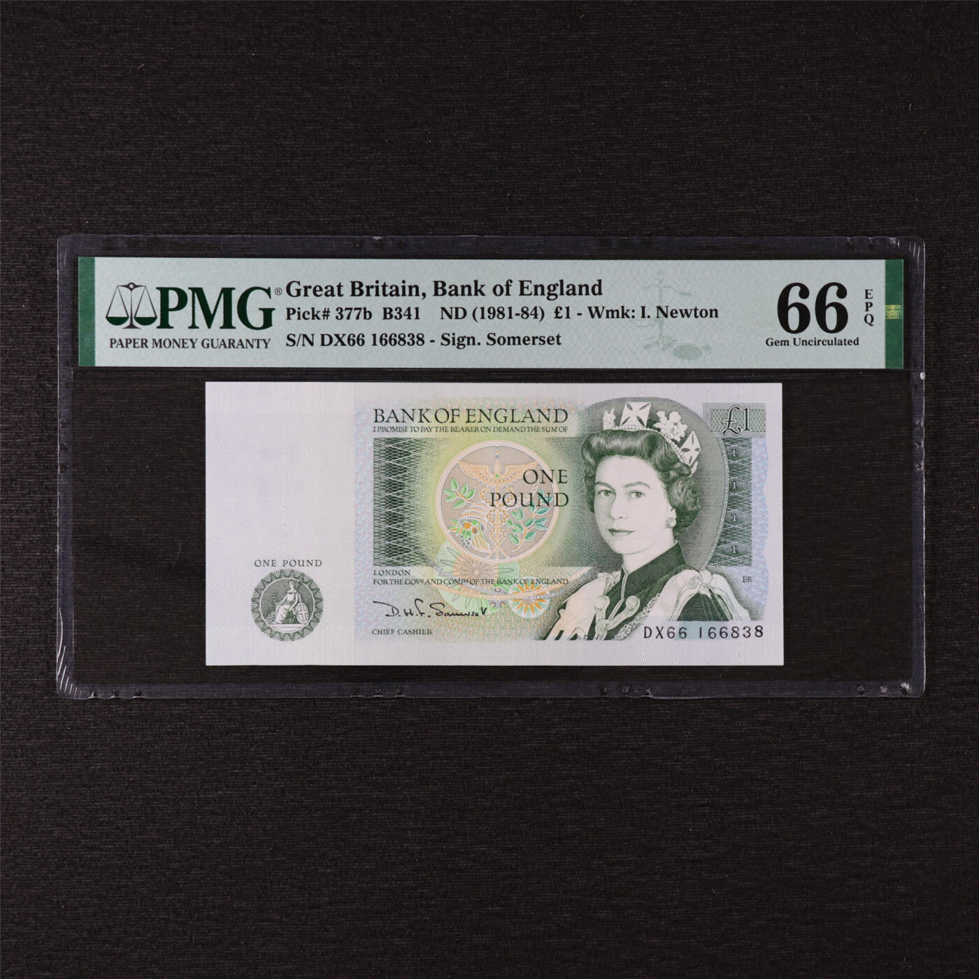 【亘邦集藏】第201期拍卖 1981-84年 英格兰1镑 PMG 66EPQ DX66 166838