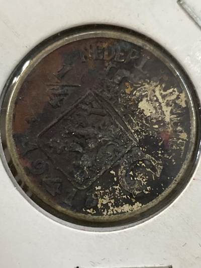 康怡轩钱币【世界各国老硬币银币专场】第228期  - 1941 荷属印度 1/4分 银币