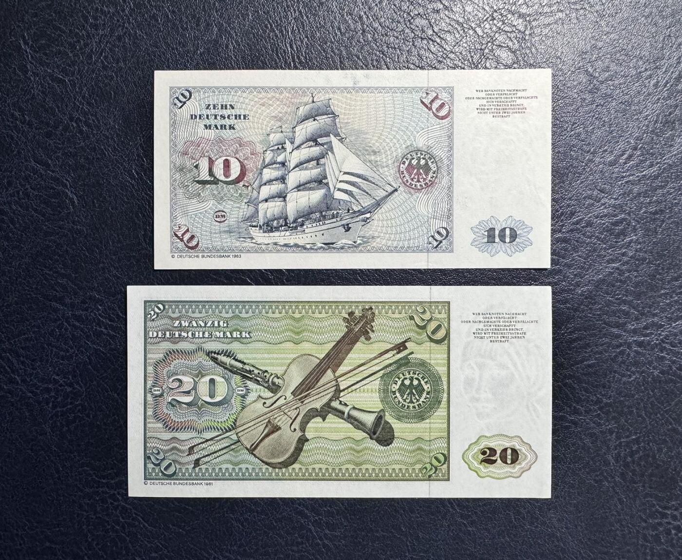 收藏联盟Quantum Auction 第376期拍卖  德国联邦1980年10和20马克 品相AU
