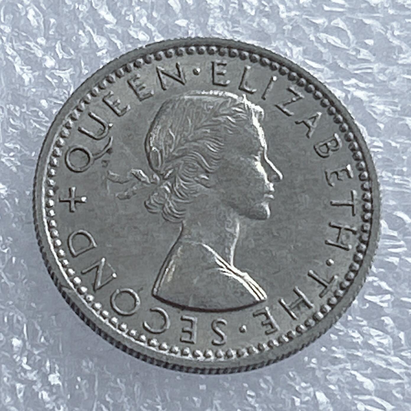 海外回流1元起拍小铺 各国钱币散币场 第16期 新西兰1965年6便士 伊丽莎白