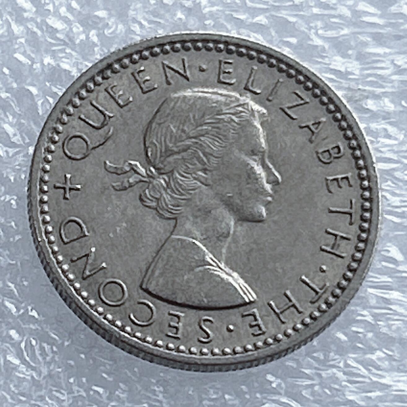 海外回流1元起拍小铺 各国钱币散币场 第16期 新西兰1962年6便士 伊丽莎白