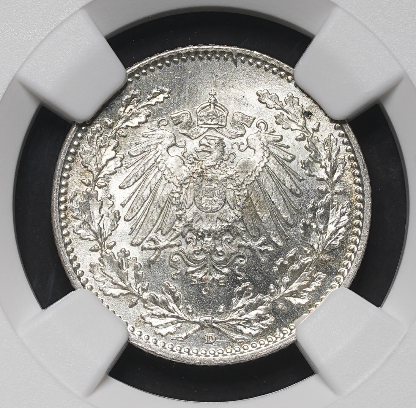 修遠堂世界钱币第三十九期 全场包邮 NGC MS67 1918年德国1/2马克银币