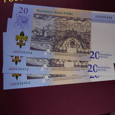 2017年波兰20兹罗提 纪念钞全新UNC 裸钞无册 - 2017年波兰20兹罗提 纪念钞全新UNC 裸钞无册