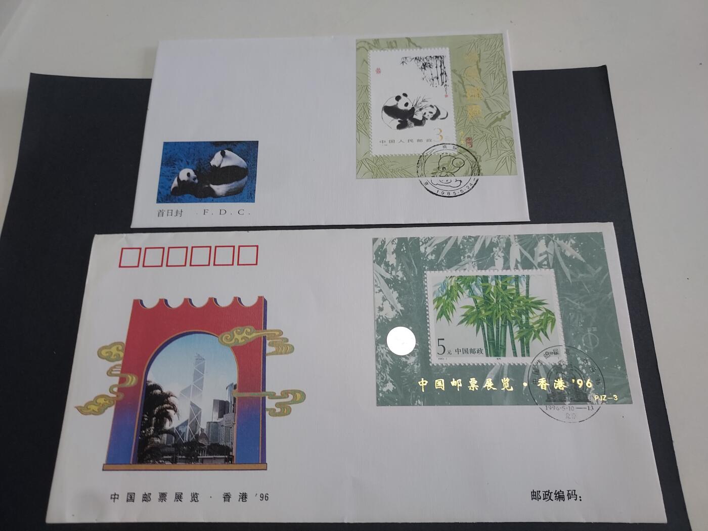 理想集藏/博彦收藏 11月2日邮票专场 熊猫/竹子首日封2枚
