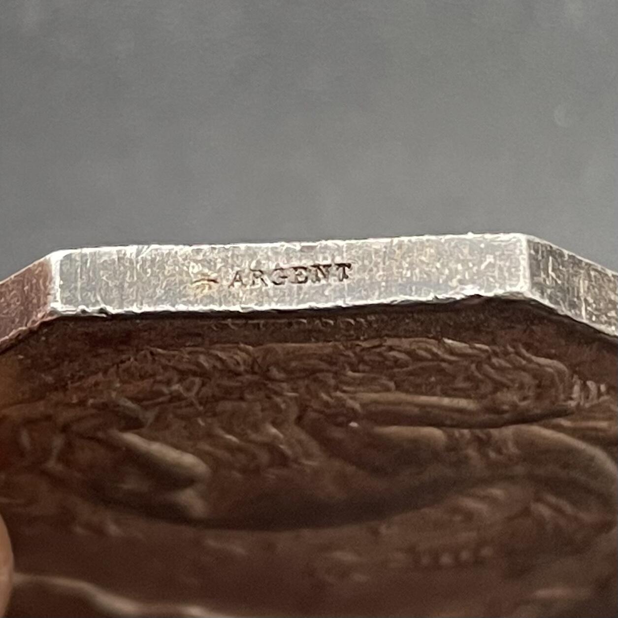 「木头集藏」中秋精品专场！ 法国火灾互助保险银章  直径：37mm，25.6 g，边铭：蜜蜂 ARGENT （1860-1879年）