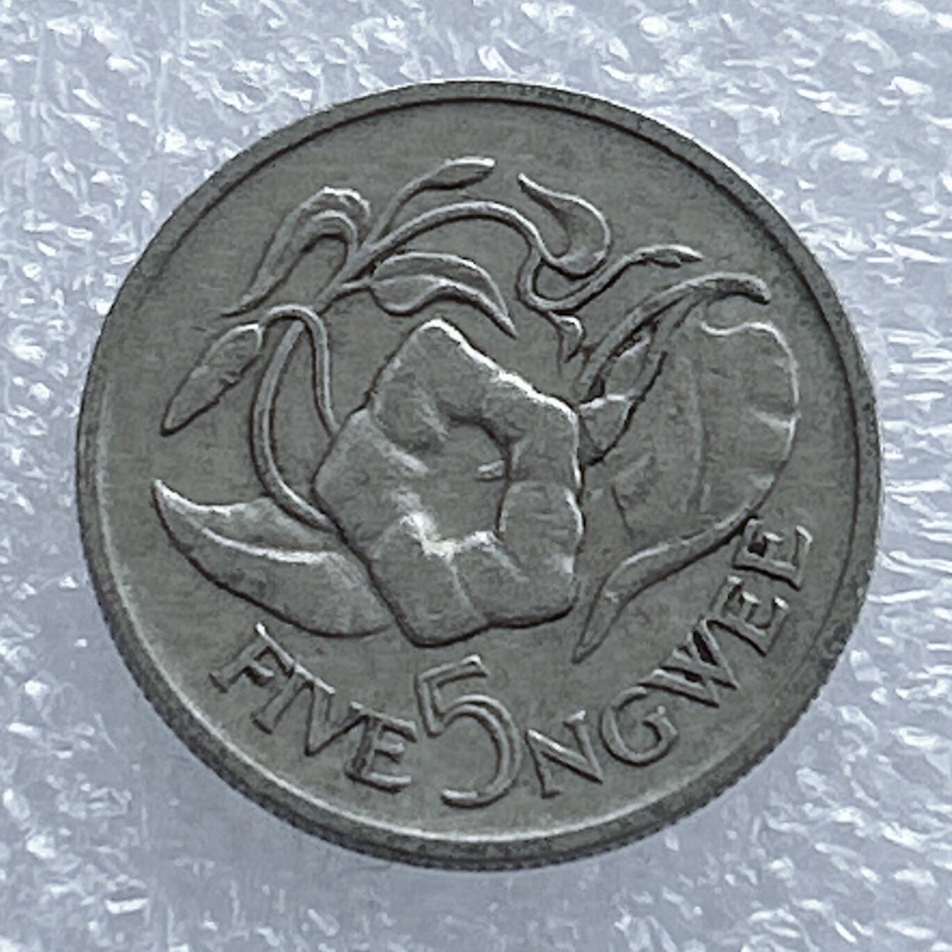 海外回流1元起拍小铺 各国钱币散币场 第16期 赞比亚1972年5恩韦