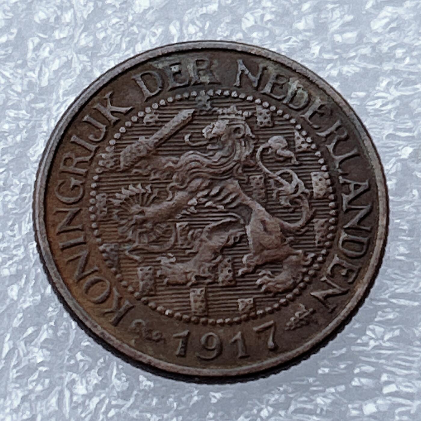 海外回流1元起拍小铺 各国钱币散币场 第16期 荷属库拉索1917年1分铜币