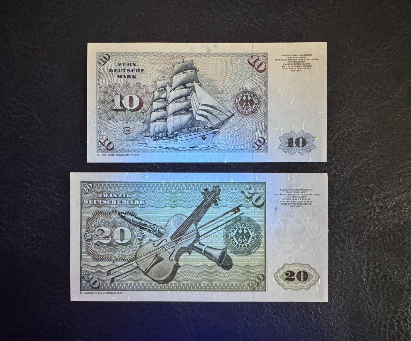 收藏联盟Quantum Auction 第376期拍卖  德国联邦1980年10和20马克 品相AU