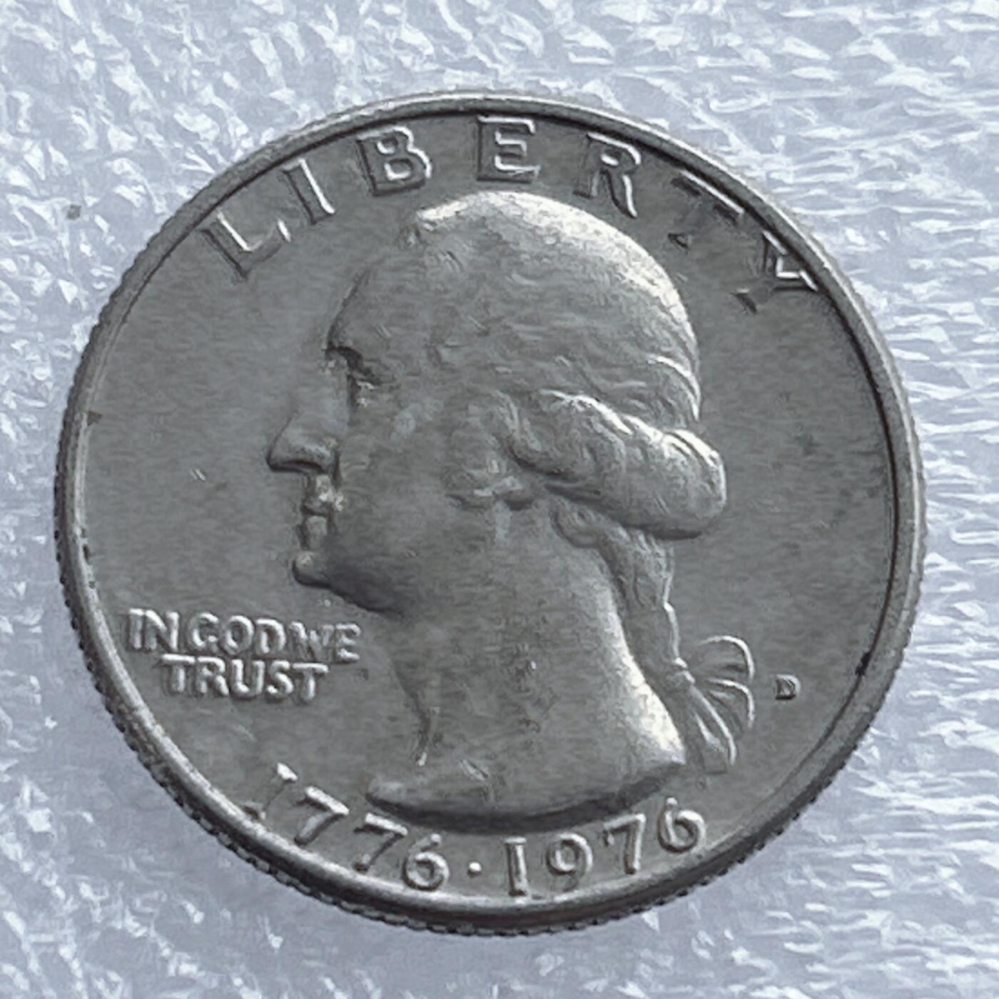 海外回流1元起拍小铺 各国钱币散币场 第16期 美国25美分击鼓手1976年建国200周年纪念币