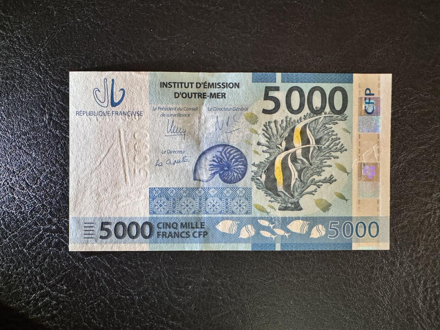 收藏联盟Quantum Auction 第376期拍卖  法属太平洋2014年版5000法郎 品相全新UNC 稀少品种