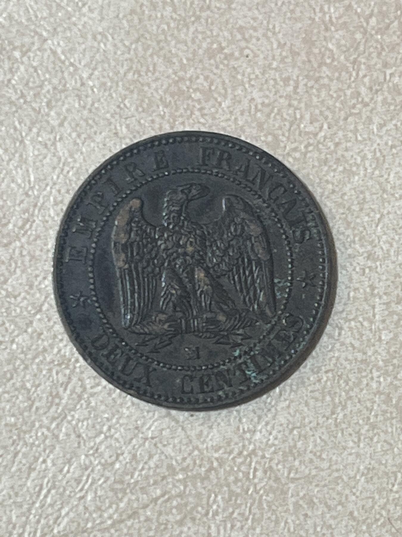 硬币钱币专拍 1856年法兰西铜币