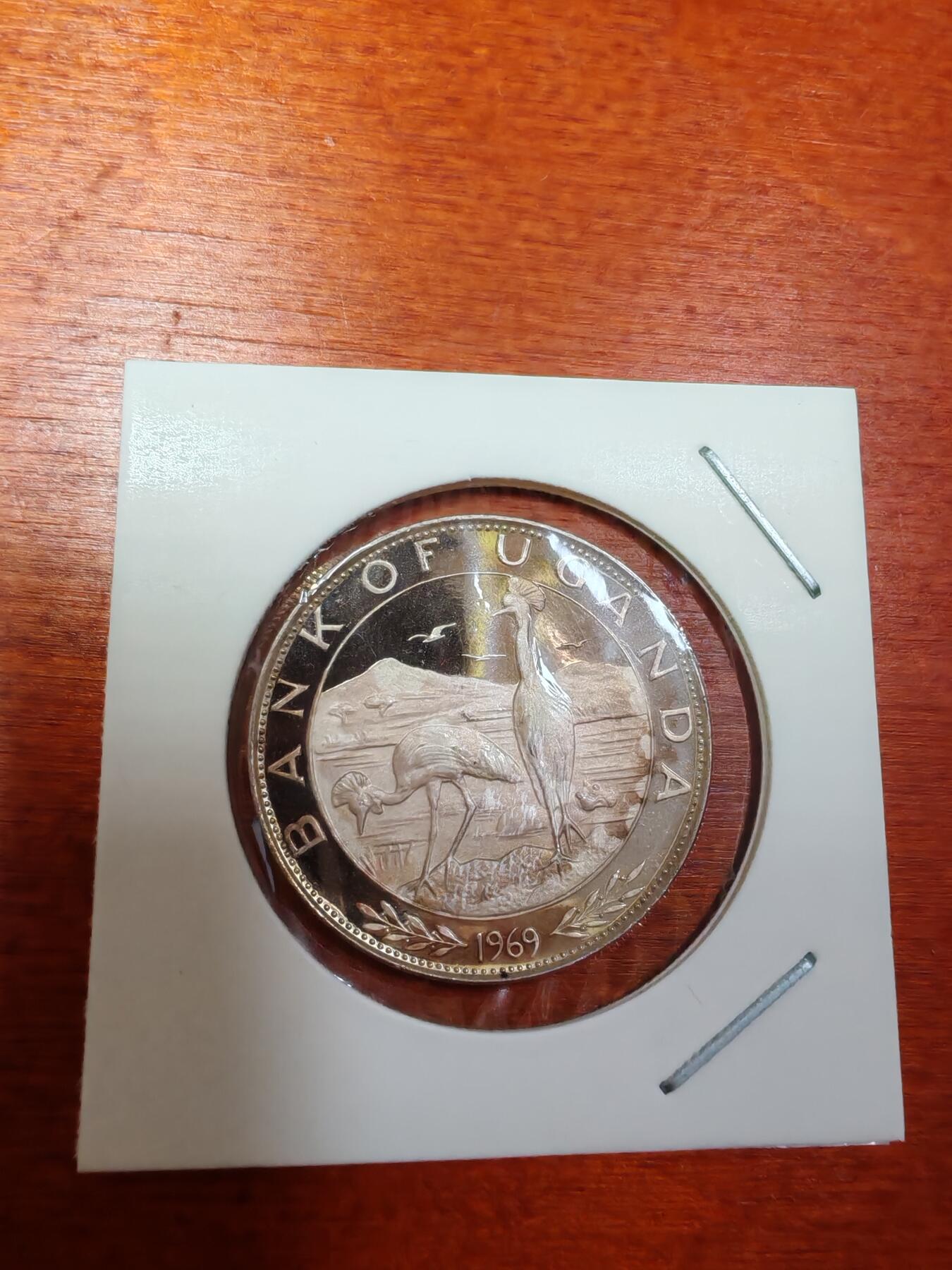 长老汇龙年精选第三十场拍卖 1969乌干达教皇访问5先令精制银币，7670枚