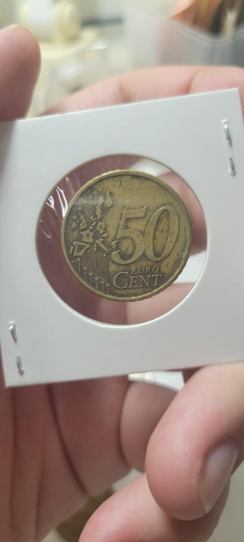 2024第十六期 欧元硬币，50分，20分，10分。