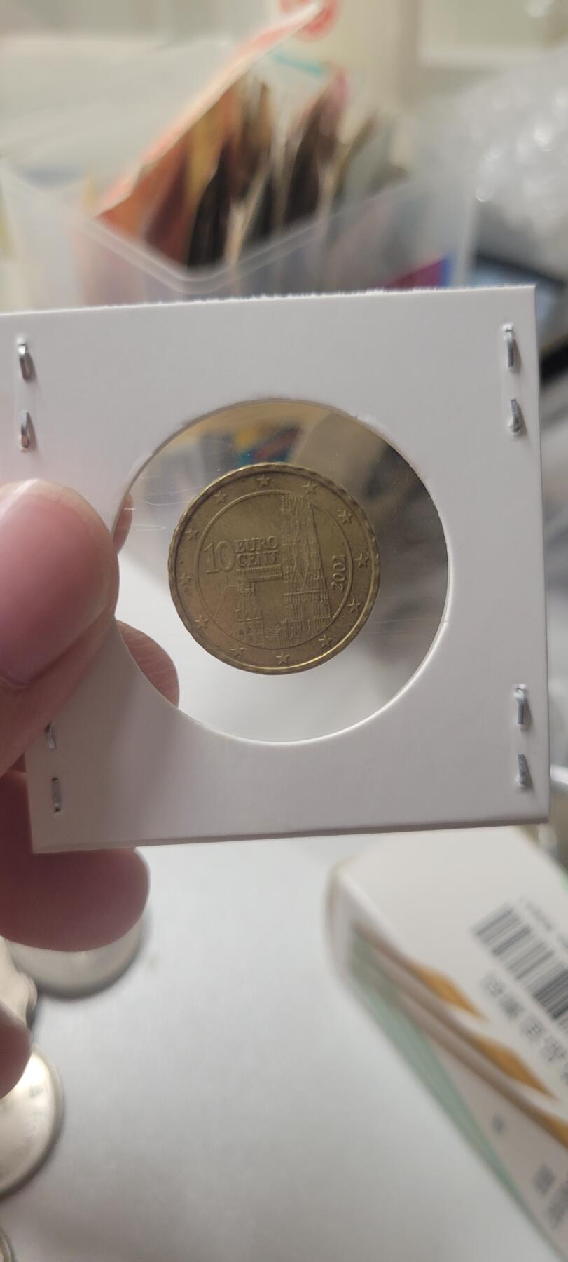 2024第十六期 欧元硬币，50分，20分，10分。