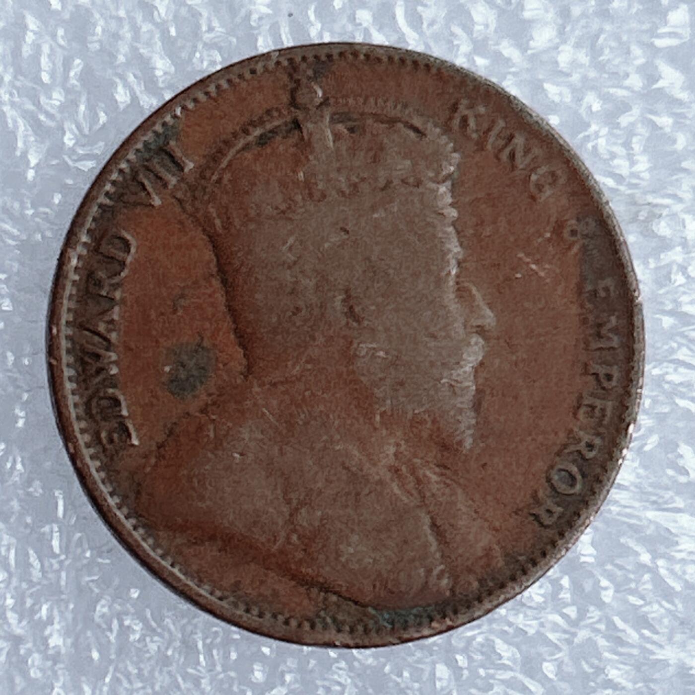 海外回流1元起拍小铺 各国钱币散币场 第16期 英属锡兰1910年1分铜币