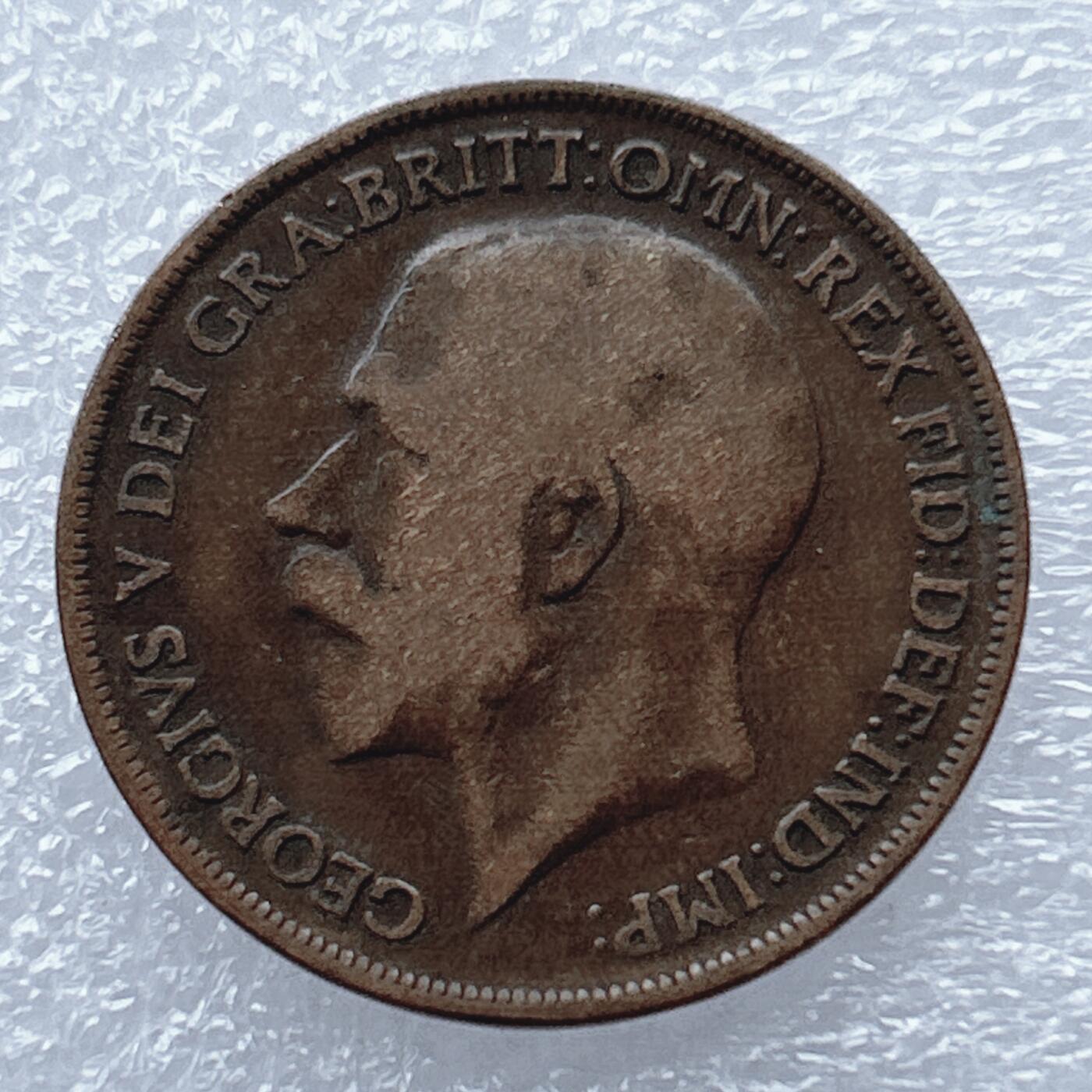 海外回流1元起拍小铺 各国钱币散币场 第16期 英国1917年1便士铜币 乔治五世