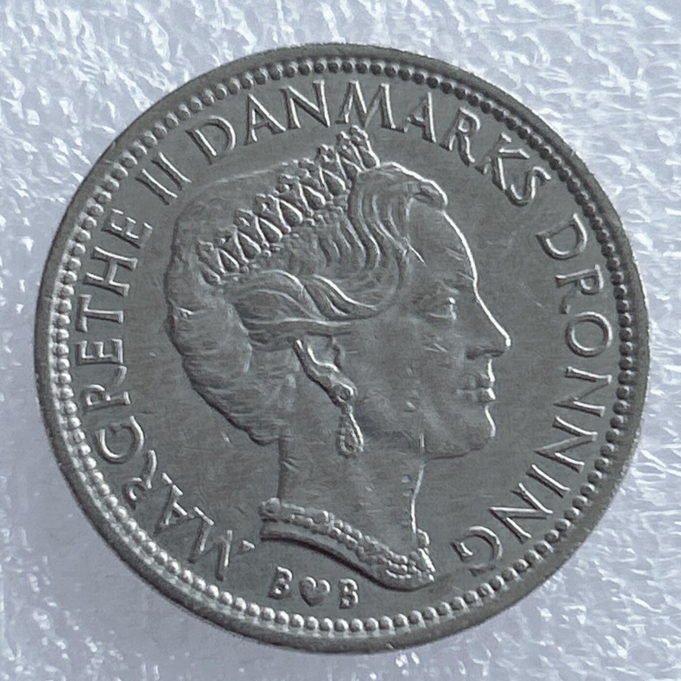 海外回流1元起拍小铺 各国钱币散币场 第16期 丹麦1979年10法郎 玛格丽特女王 好品