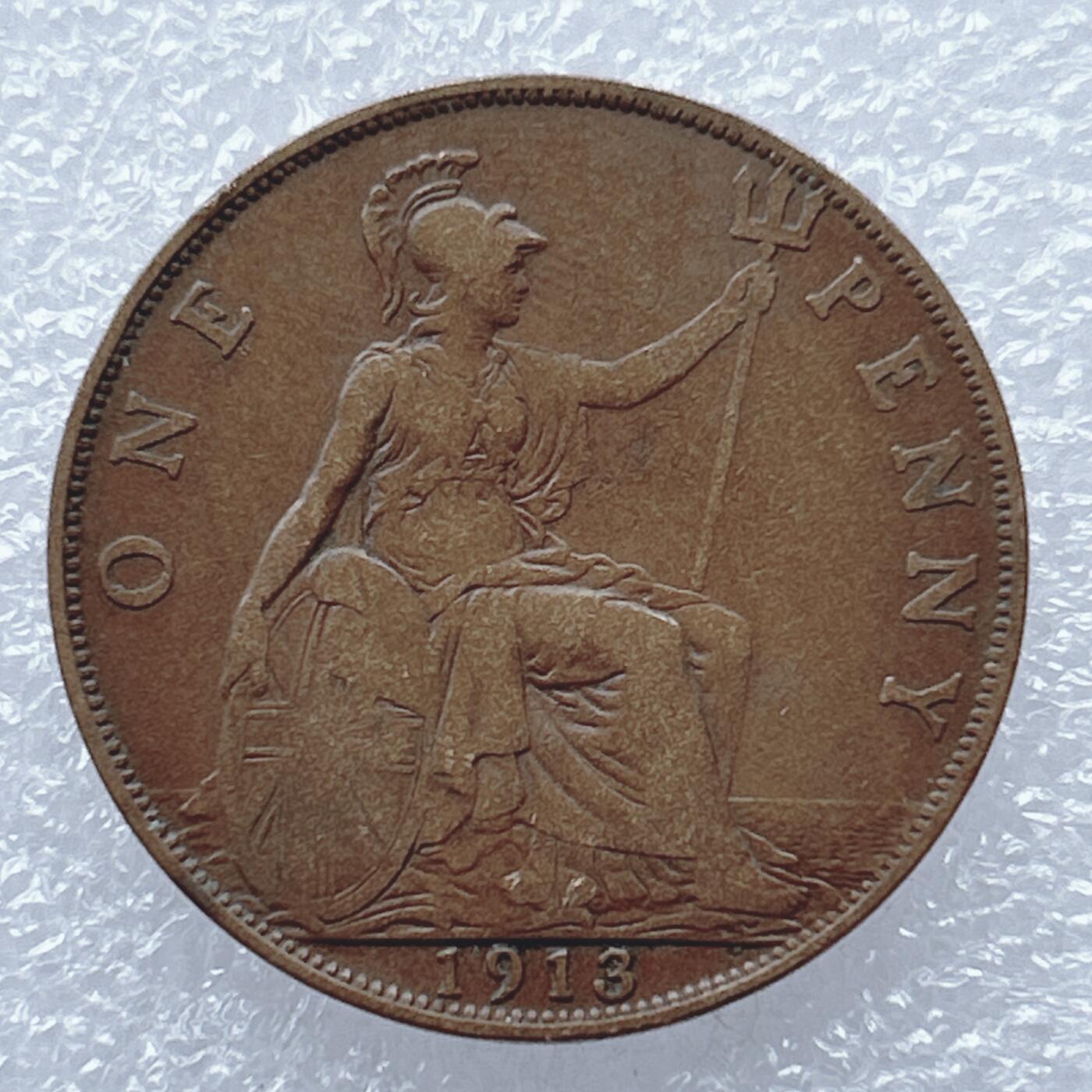 海外回流1元起拍小铺 各国钱币散币场 第16期 英国1913年1便士铜币 乔治五世