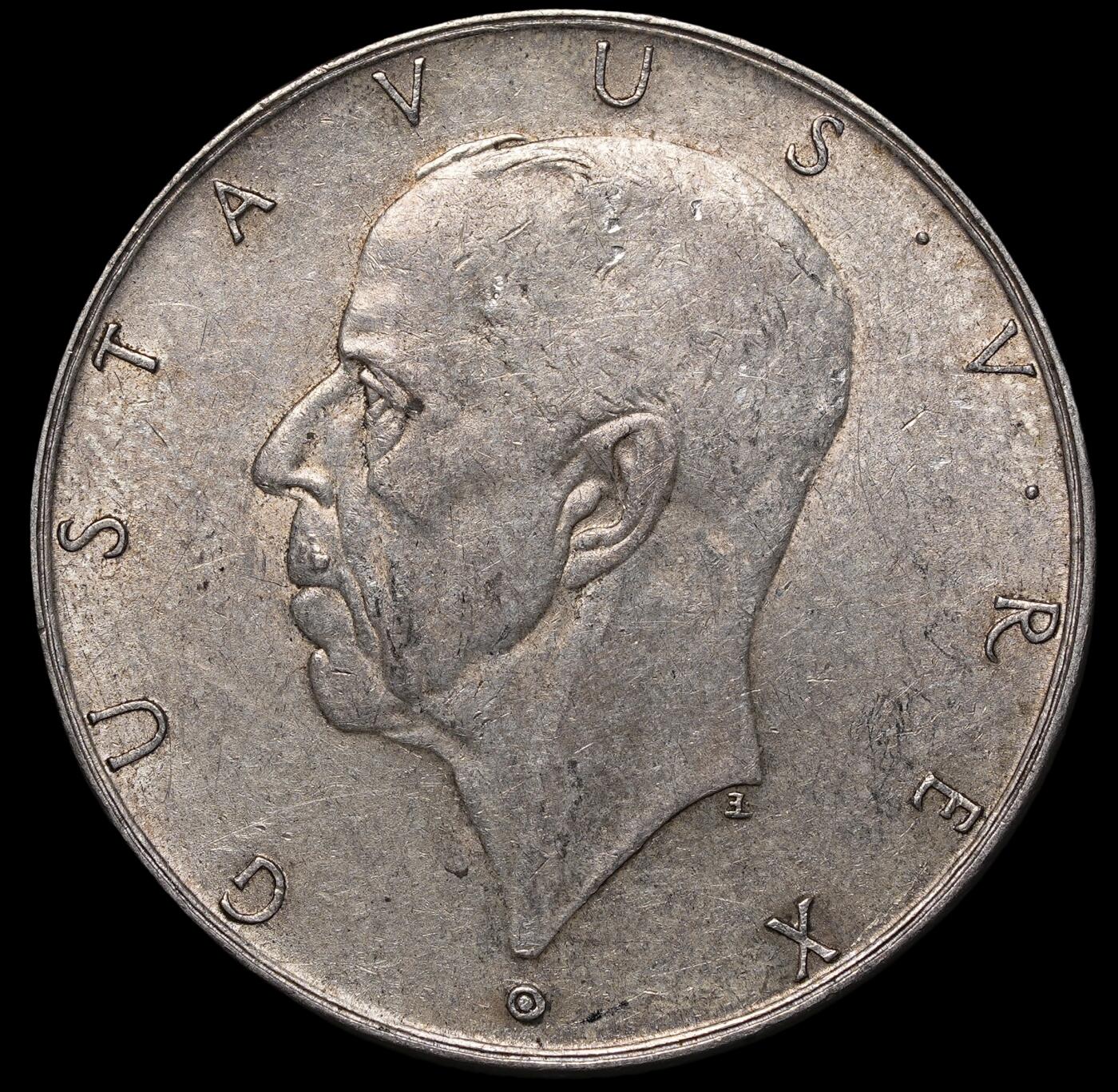 修遠堂世界钱币第三十九期 全场包邮 1938年瑞典-发现衣阿华300周年纪念2克朗银币