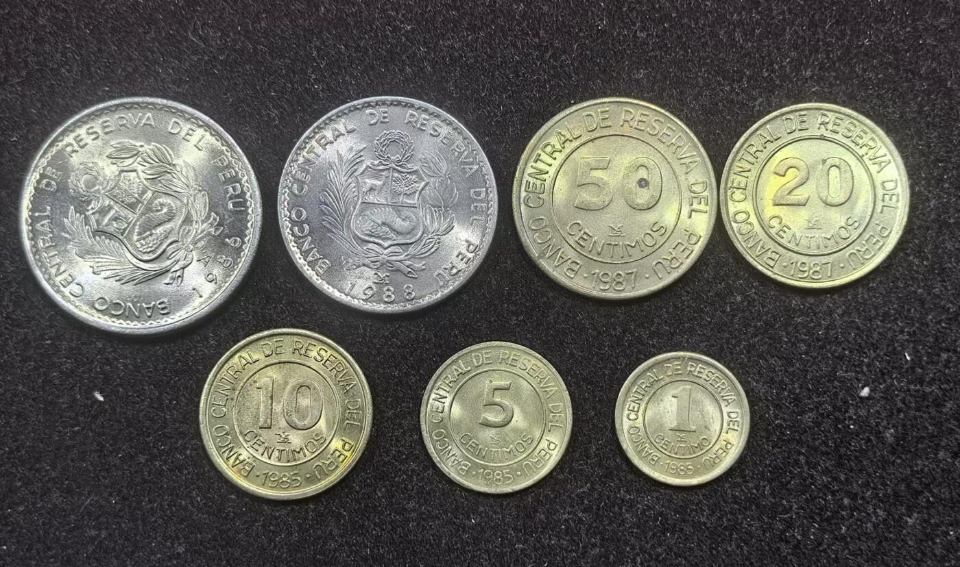 北京马甸外国币专卖微拍第126期，外国非贵金属纪念币，流通币专场，陆续上新，欢迎关注 原光好品秘鲁人头版