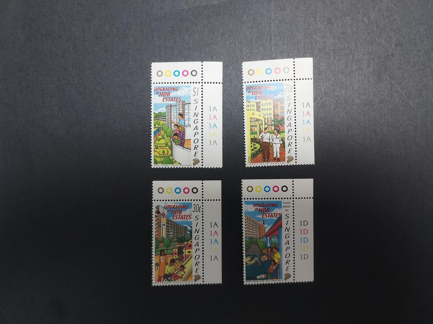 理想集藏/博彦收藏 3月8日邮票专场 新加坡紀念票一套，有黄 上品