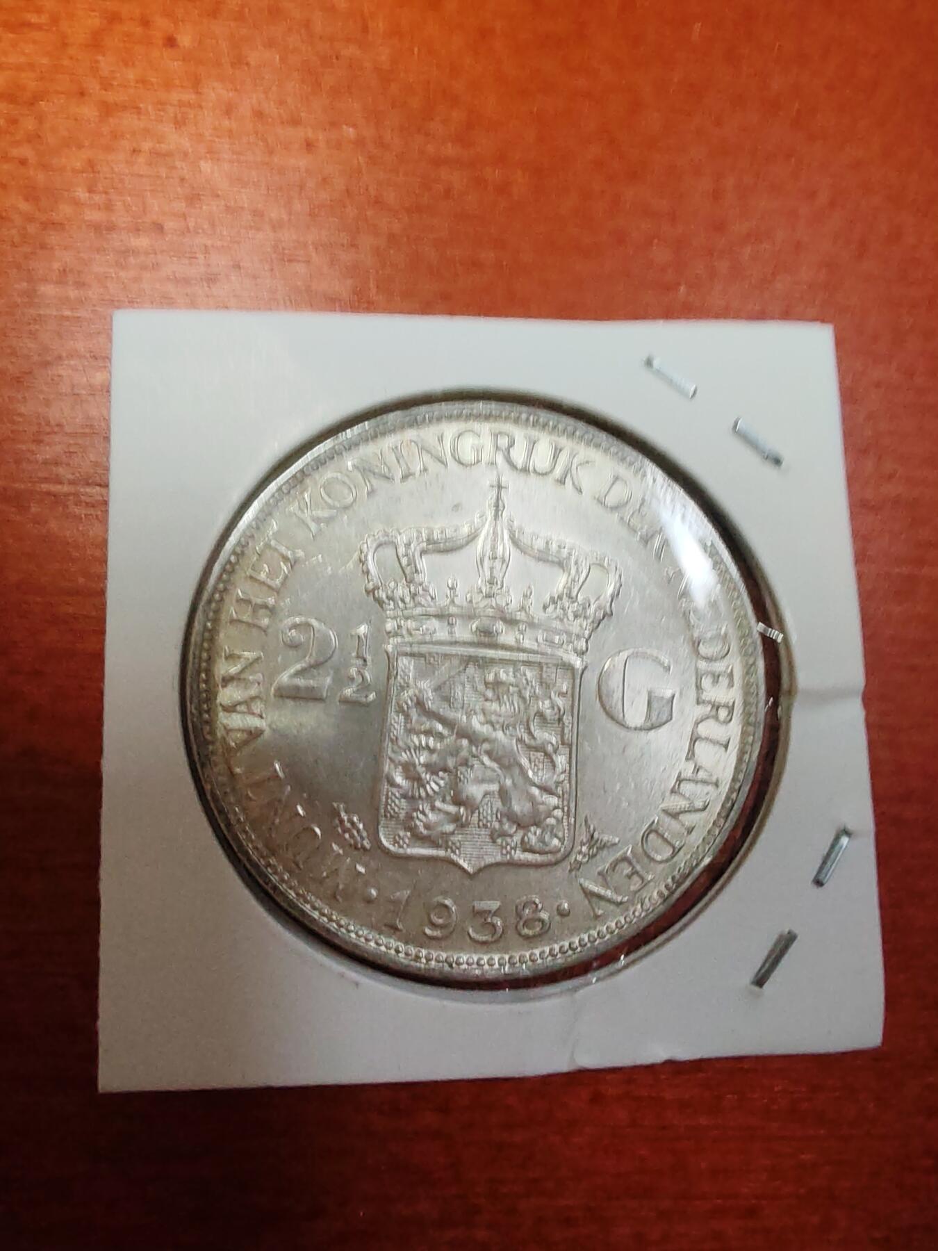 长老汇龙年精选第三十场拍卖 1938荷兰威廉明娜2.5盾银币