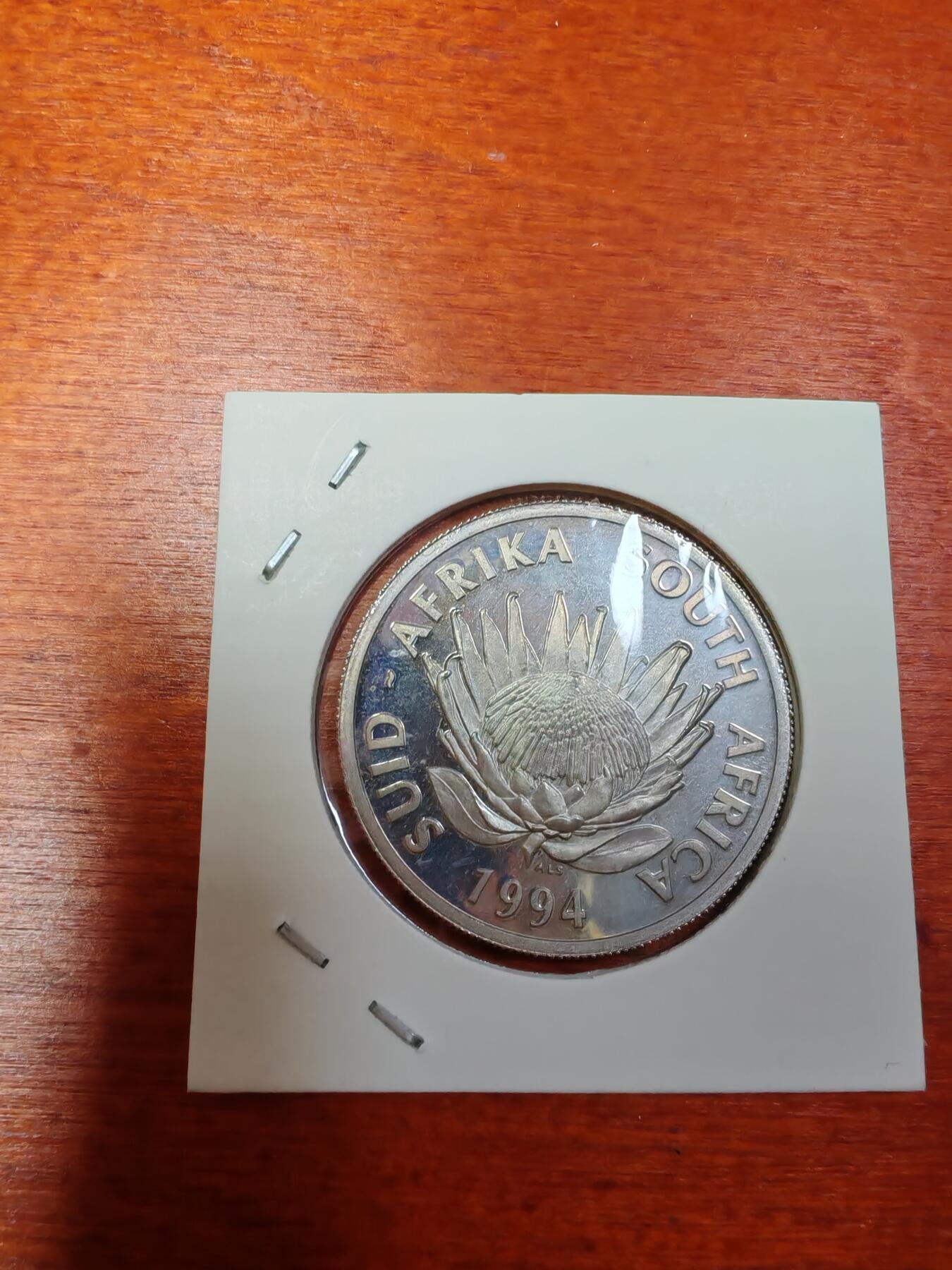 长老汇龙年精选第三十场拍卖 1994南非非洲五霸1朗德精制银币，4706枚