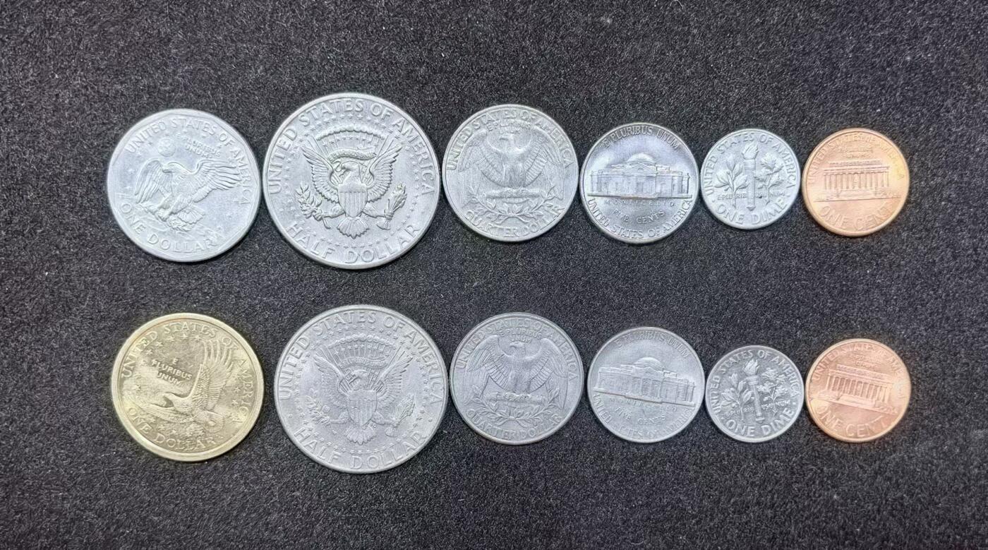 北京马甸外国币专卖微拍第126期，外国非贵金属纪念币，流通币专场，陆续上新，欢迎关注 美国2套