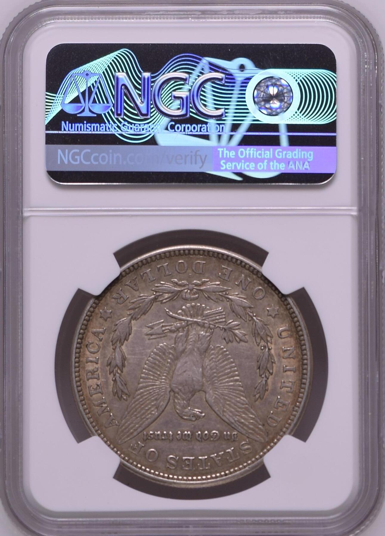 长老汇龙年精选第三十一场拍卖 1921 D美国摩根1美元银币，NGC AU53