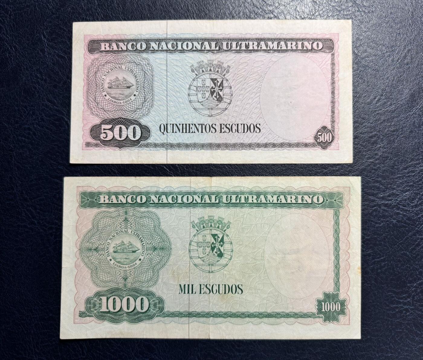 收藏联盟Quantum Auction 第377期拍卖  东帝汶1963和1968年500和1000埃斯库多 非全新 品相如图