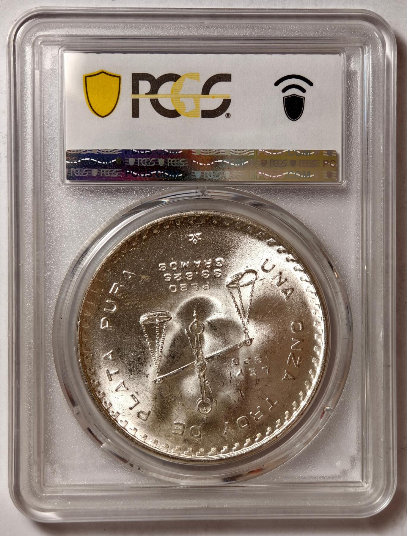 紫瑗钱币——第444期 墨西哥 1979年 MO 天平铸币机纪念币 PCGS MS65