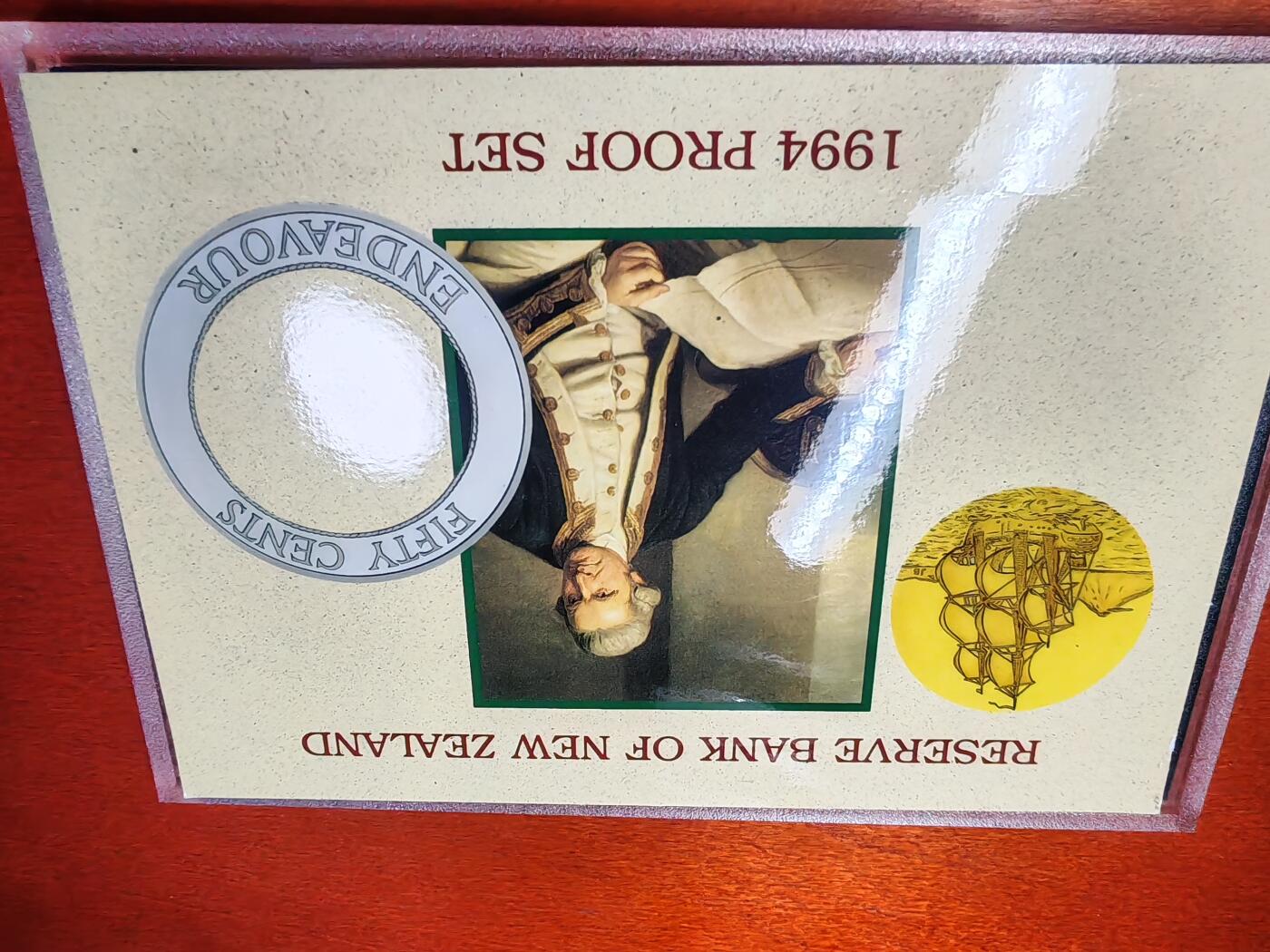 长老汇龙年精选第三十一场拍卖 1994新西兰精制币6枚套，含银币一枚，盒证全，少见