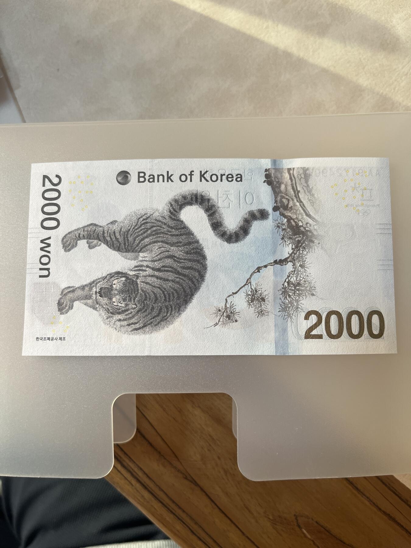 纸币专拍 韩国冬奥会