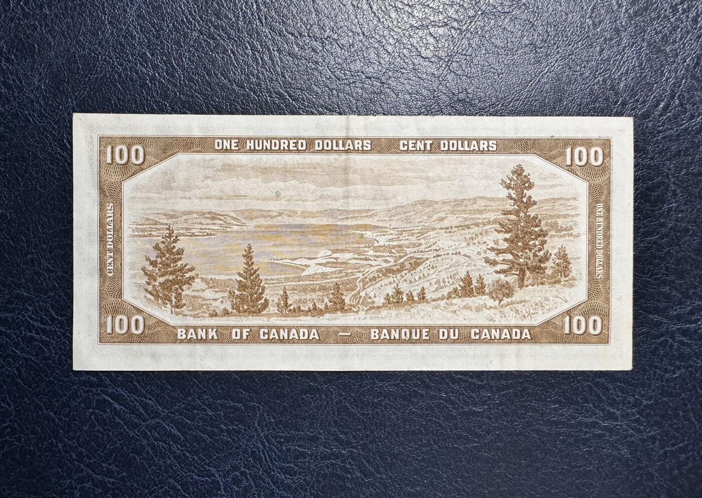 收藏联盟Quantum Auction 第377期拍卖  加拿大1954年100元 非全新 品相如图  