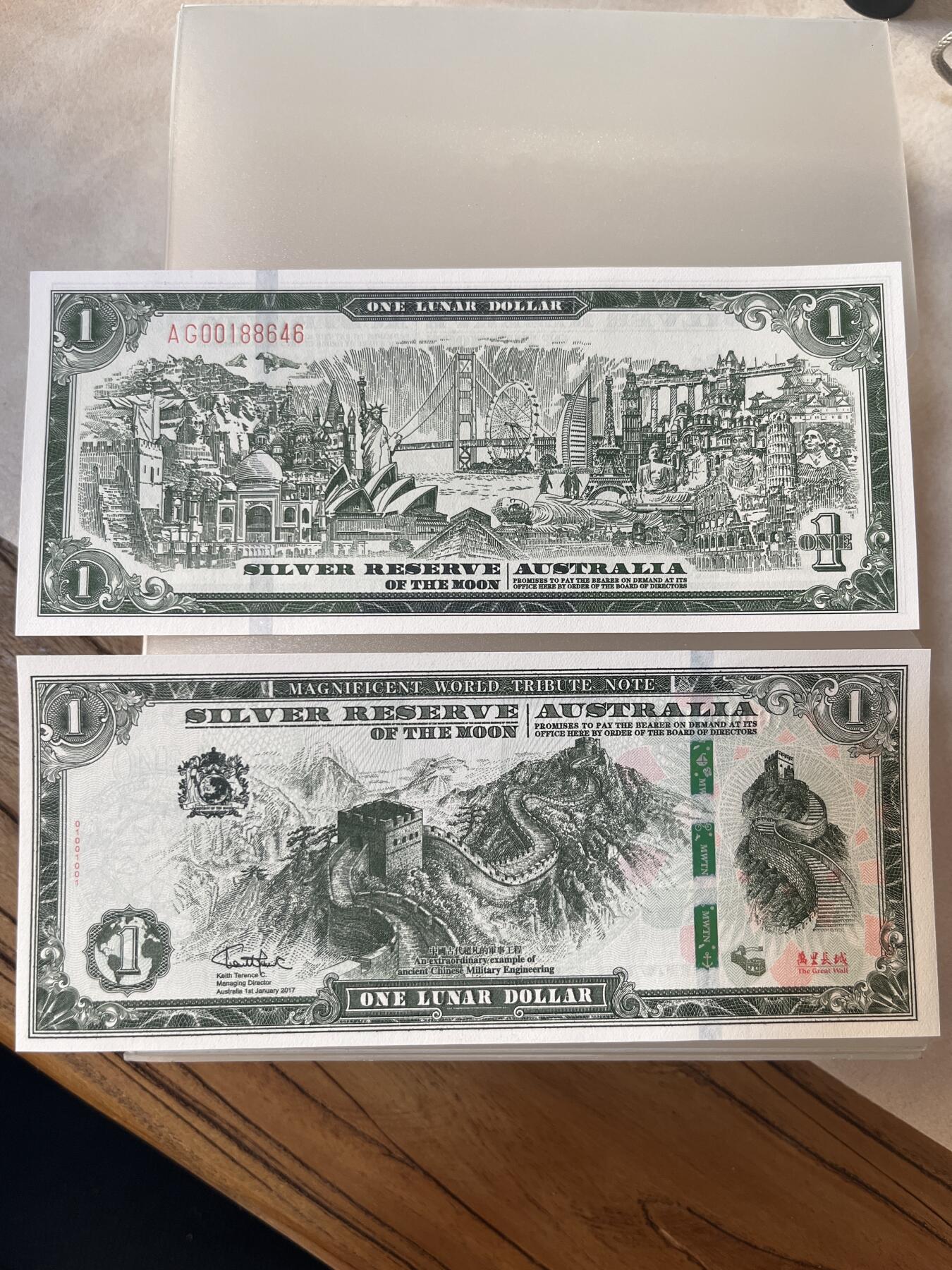 纸币专拍 澳大利亚纪念卷