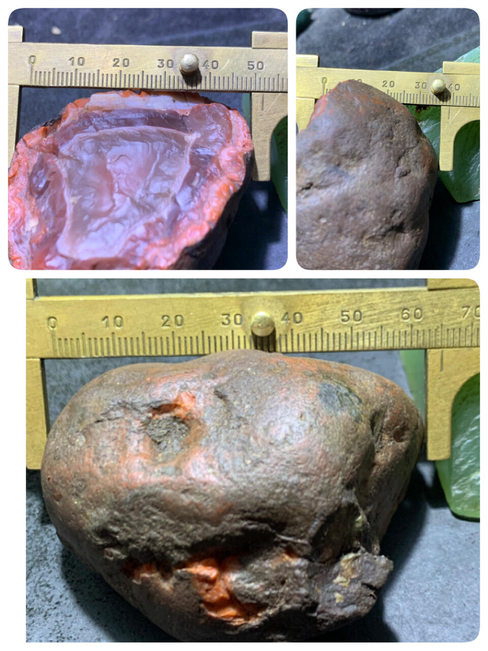精美铁皮荔枝冻心原皮大开窗料南红玛瑙原石一颗