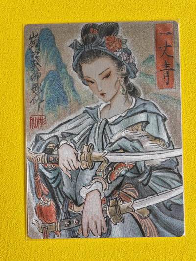 ♥国庆欢乐场：玩卡战线超级大甩拍第11期（好物、稀缺、镇册之宝） 九轩-戴家样水浒11大最美三娘02彫仙绘扈三娘粗闪卡