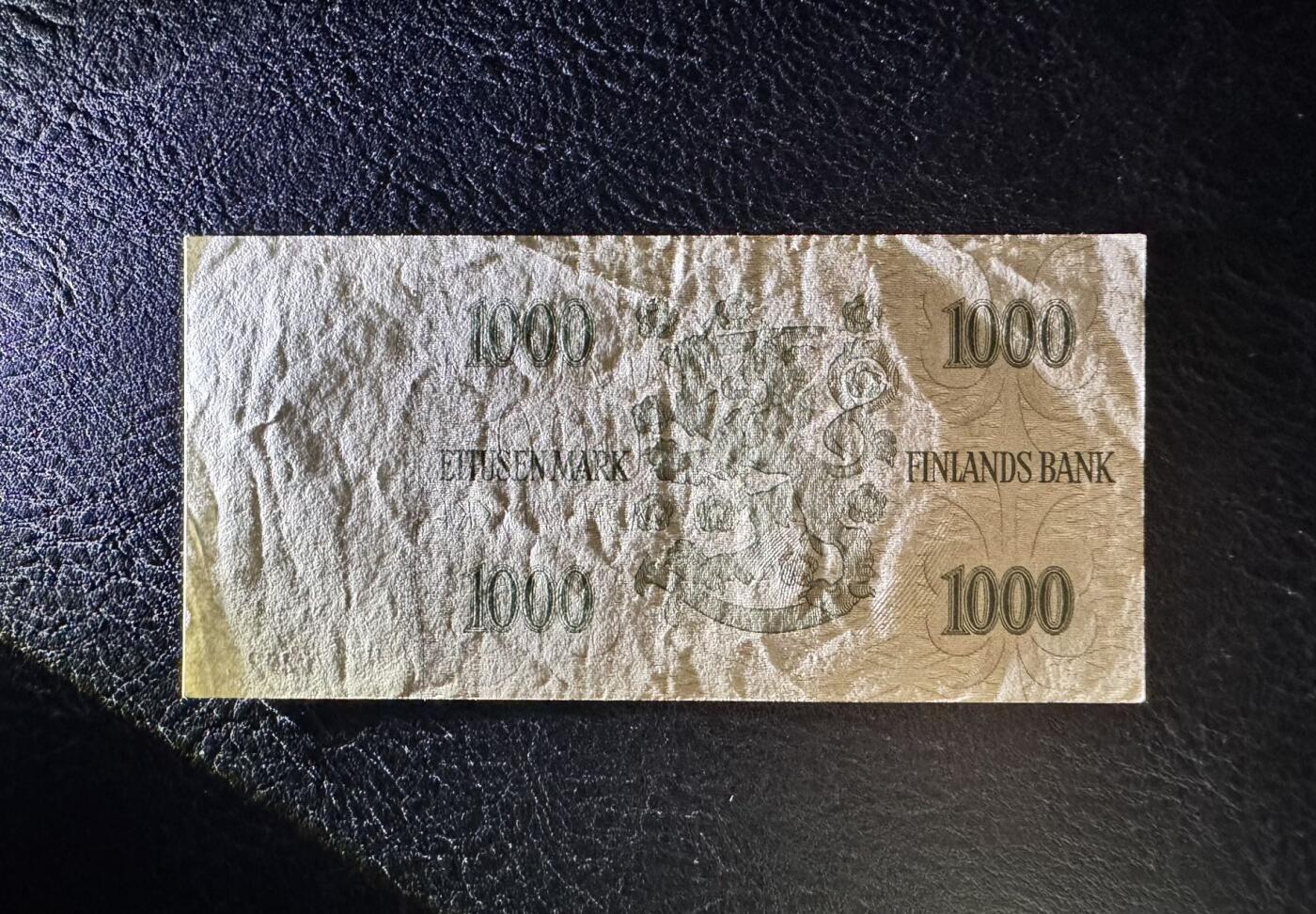 收藏联盟Quantum Auction 第377期拍卖  芬兰1955年1000马克 非全新 品相如图