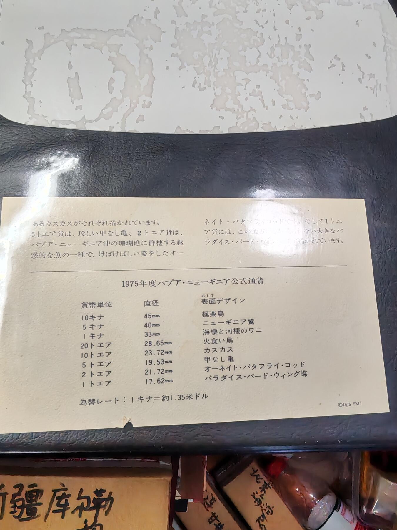 长老汇龙年精选第三十一场拍卖 1975巴布亚新几内亚精制套币8枚首日封册，册有断裂，含银币两枚