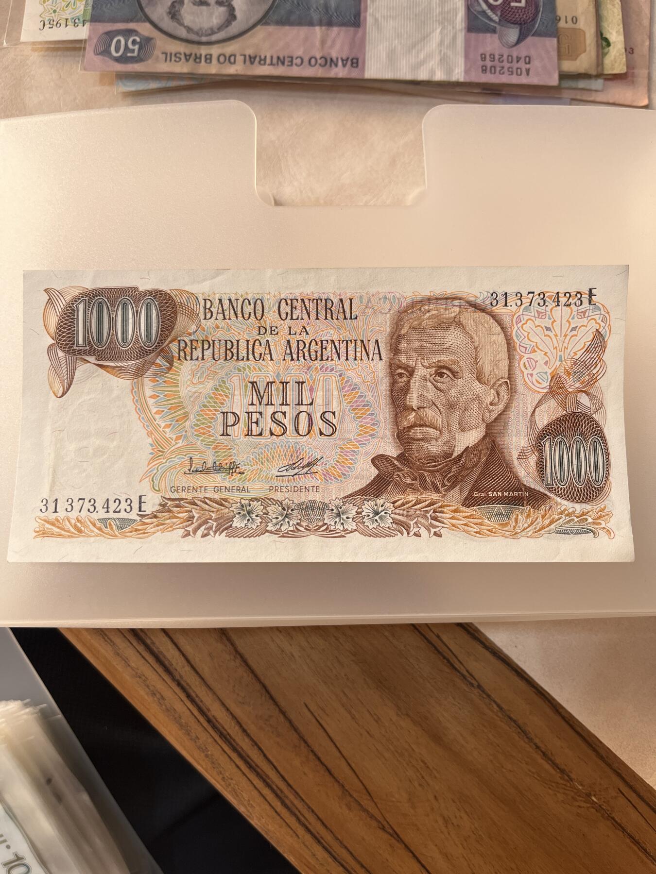 纸币专拍 阿根廷