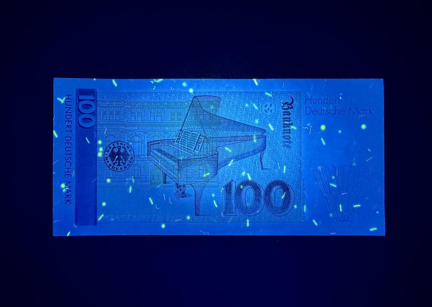 收藏联盟Quantum Auction 第377期拍卖  德国联邦1993年100马克 品相AU 钢琴家 克拉拉