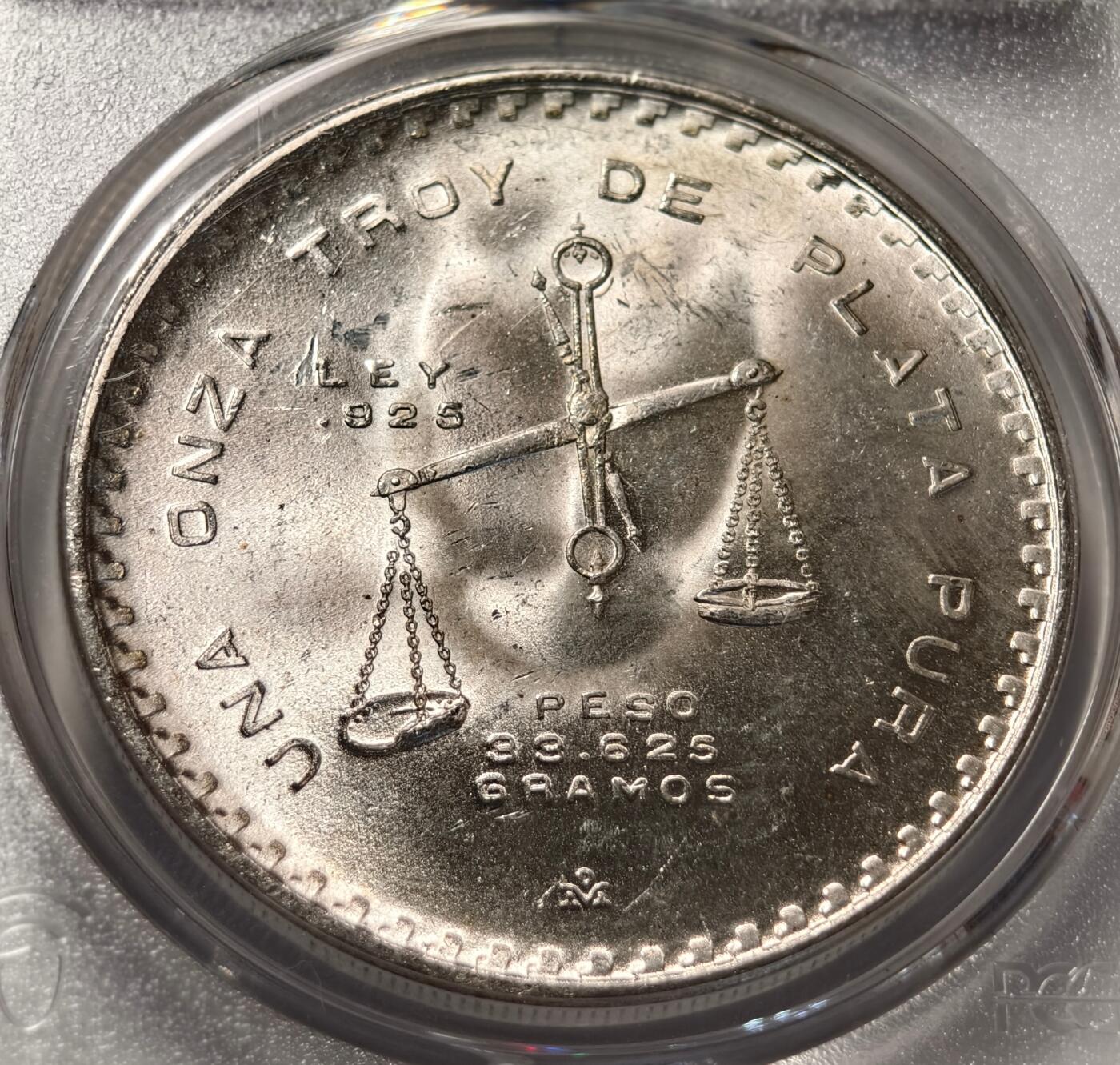 紫瑗钱币——第428期 墨西哥 1979年 MO 天平铸币机纪念币 PCGS MS65