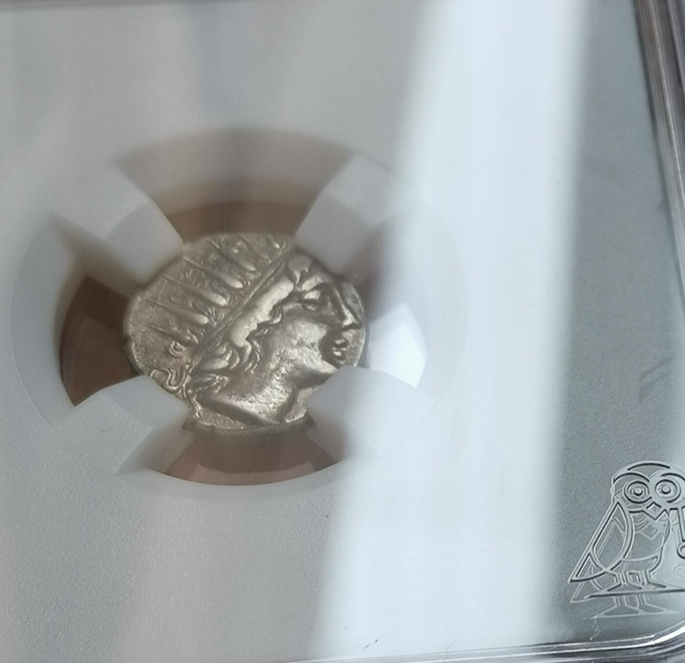 瓶子🏺第159期拍卖会 公元前 88 - 前84年  古希腊卡利亚地区 罗德岛	 正:太阳神赫利俄斯侧像背:盛开的玫瑰花 1德拉克马银币