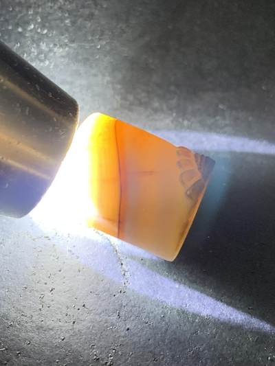 精品亚光一线药师玛瑙手工雕刻太阳花桶珠一颗 精品亚光一线药师玛瑙手工雕刻太阳花桶珠一颗