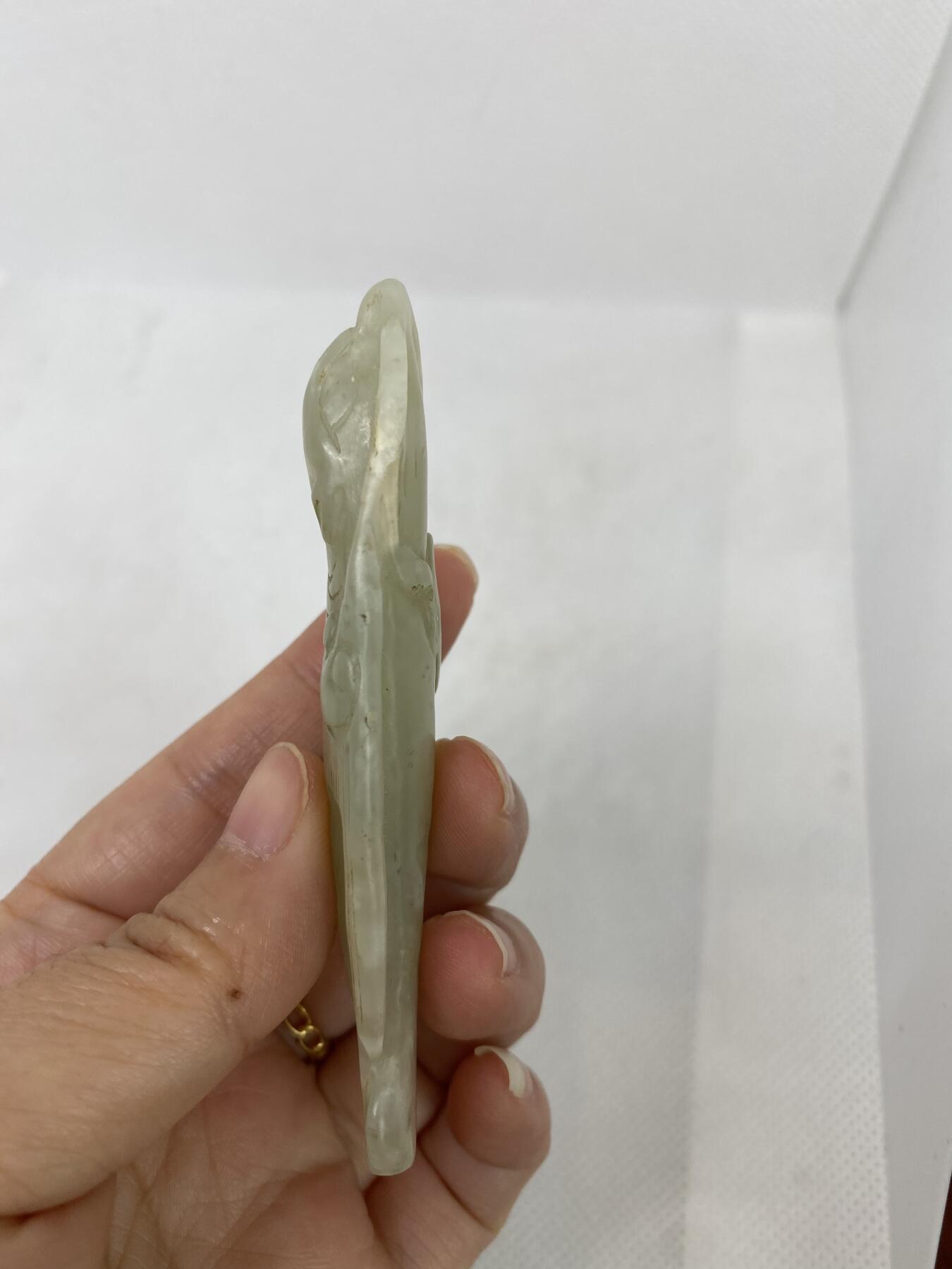 老玉鱼挂件，尺寸8.3厘米，品相如图，168包快递
