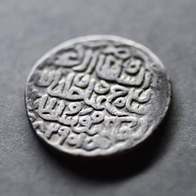【美品】公元1409-1447年【丝绸之路】帖木儿汗-沙哈鲁，天罡银币，5.09克