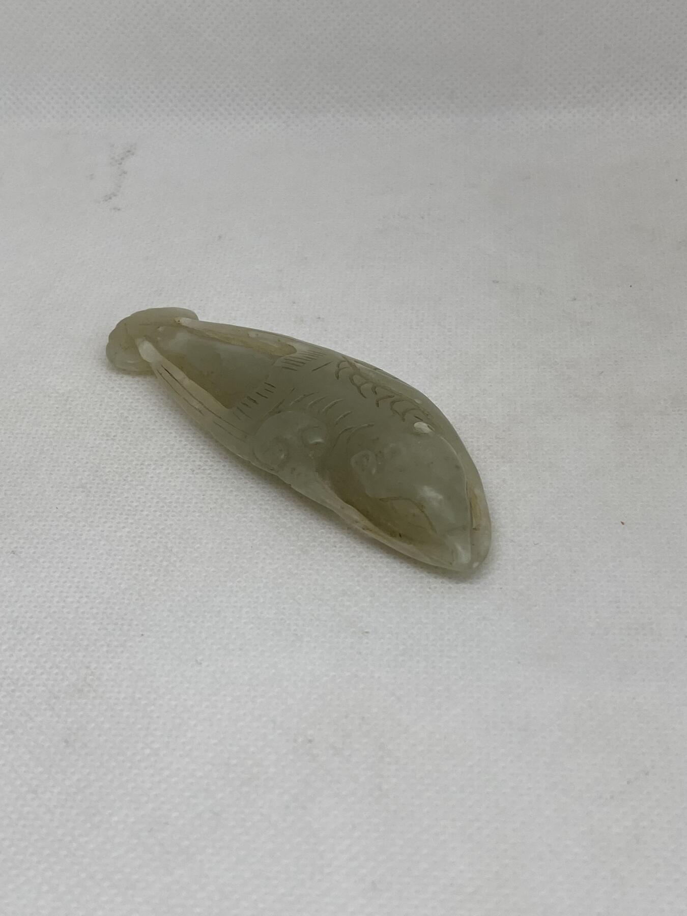 老玉鱼挂件，尺寸8.3厘米，品相如图，168包快递