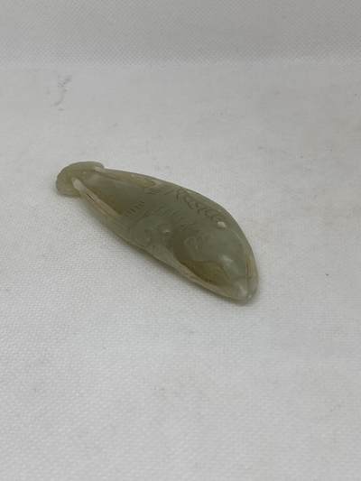 老玉鱼挂件，尺寸8.3厘米，品相如图，168包快递 - 老玉鱼挂件，尺寸8.3厘米，品相如图，168包快递